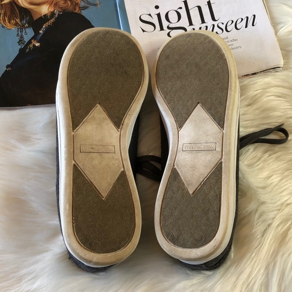 Franco Sarto Stephanie Gray Ruffle Sneakers 10M - Picture 10 of 12